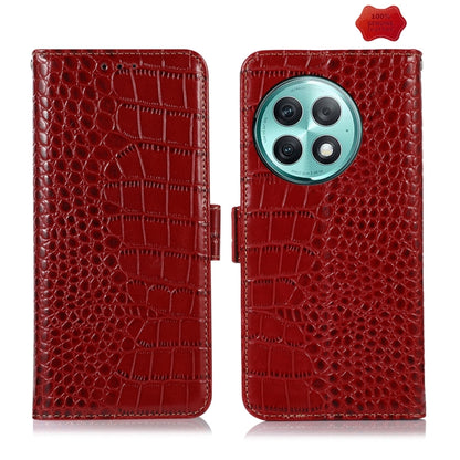 Crocodile Top Layer Cowhide Leather Phone Case, For OnePlus Nord CE4 5G Global, For OnePlus Ace 3 / 12R, For OnePlus Ace 2 Pro, For OnePlus Nord CE3 5G, For OnePlus Nord 3 / Ace 2V