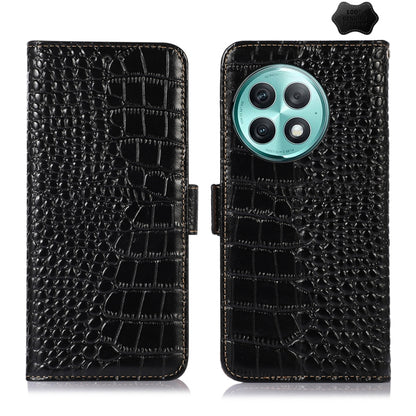 Crocodile Top Layer Cowhide Leather Phone Case, For OnePlus Nord CE4 5G Global, For OnePlus Ace 3 / 12R, For OnePlus Ace 2 Pro, For OnePlus Nord CE3 5G, For OnePlus Nord 3 / Ace 2V