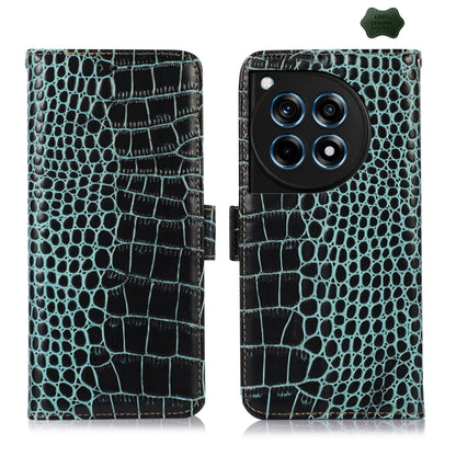 Crocodile Top Layer Cowhide Leather Phone Case, For OnePlus Nord CE4 5G Global, For OnePlus Ace 3 / 12R, For OnePlus Ace 2 Pro, For OnePlus Nord CE3 5G, For OnePlus Nord 3 / Ace 2V
