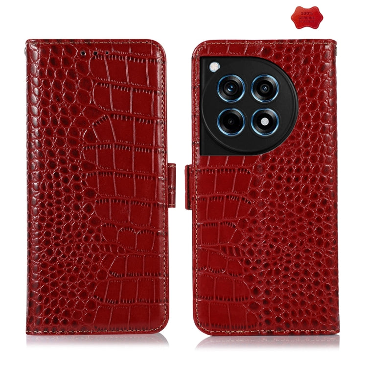Crocodile Top Layer Cowhide Leather Phone Case, For OnePlus Nord CE4 5G Global, For OnePlus Ace 3 / 12R, For OnePlus Ace 2 Pro, For OnePlus Nord CE3 5G, For OnePlus Nord 3 / Ace 2V
