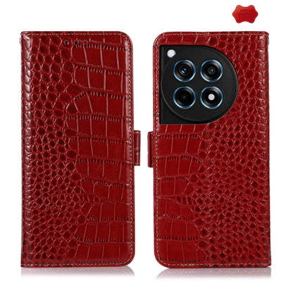 Crocodile Top Layer Cowhide Leather Phone Case, For OnePlus Nord CE4 5G Global, For OnePlus Ace 3 / 12R, For OnePlus Ace 2 Pro, For OnePlus Nord CE3 5G, For OnePlus Nord 3 / Ace 2V