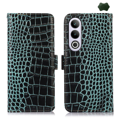 Crocodile Top Layer Cowhide Leather Phone Case, For OnePlus Nord CE4 5G Global, For OnePlus Ace 3 / 12R, For OnePlus Ace 2 Pro, For OnePlus Nord CE3 5G, For OnePlus Nord 3 / Ace 2V