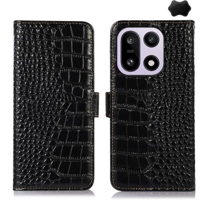 Crocodile Top Layer Cowhide Leather Phone Case, For OnePlus Nord CE6 Lite 5G Global, For OnePlus Ace 6 Ultra, For OnePlus 15T, For OnePlus Turbo 6V / Turbo 6, For OnePlus 15R/Ace 6 5G/Ace 6T 5G, For OnePlus 15