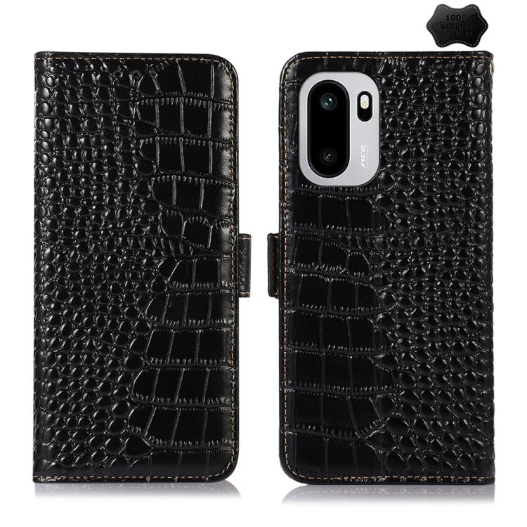 Crocodile Top Layer Cowhide Leather Phone Case, For OnePlus Nord CE6 Lite 5G Global, For OnePlus Ace 6 Ultra, For OnePlus 15T, For OnePlus Turbo 6V / Turbo 6, For OnePlus 15R/Ace 6 5G/Ace 6T 5G, For OnePlus 15