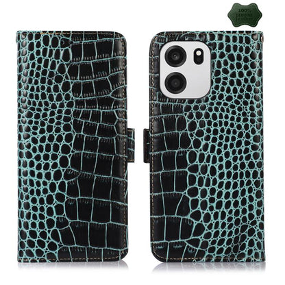 Crocodile Top Layer Cowhide Leather Phone Case, For OnePlus Nord CE6 Lite 5G Global, For OnePlus Ace 6 Ultra, For OnePlus 15T, For OnePlus Turbo 6V / Turbo 6, For OnePlus 15R/Ace 6 5G/Ace 6T 5G, For OnePlus 15