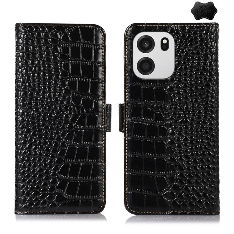 Crocodile Top Layer Cowhide Leather Phone Case, For OnePlus Nord CE6 Lite 5G Global, For OnePlus Ace 6 Ultra, For OnePlus 15T, For OnePlus Turbo 6V / Turbo 6, For OnePlus 15R/Ace 6 5G/Ace 6T 5G, For OnePlus 15