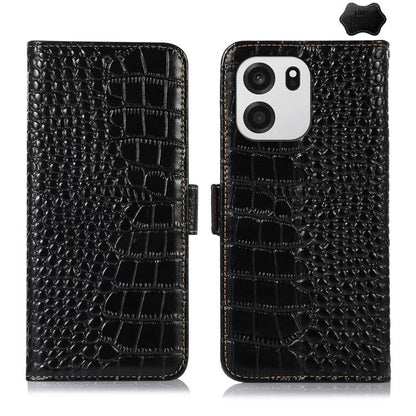 Crocodile Top Layer Cowhide Leather Phone Case, For OnePlus Nord CE6 Lite 5G Global, For OnePlus Ace 6 Ultra, For OnePlus 15T, For OnePlus Turbo 6V / Turbo 6, For OnePlus 15R/Ace 6 5G/Ace 6T 5G, For OnePlus 15