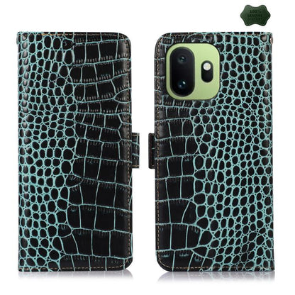 Crocodile Top Layer Cowhide Leather Phone Case, For OnePlus Nord CE6 Lite 5G Global, For OnePlus Ace 6 Ultra, For OnePlus 15T, For OnePlus Turbo 6V / Turbo 6, For OnePlus 15R/Ace 6 5G/Ace 6T 5G, For OnePlus 15