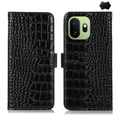 Crocodile Top Layer Cowhide Leather Phone Case, For OnePlus Nord CE6 Lite 5G Global, For OnePlus Ace 6 Ultra, For OnePlus 15T, For OnePlus Turbo 6V / Turbo 6, For OnePlus 15R/Ace 6 5G/Ace 6T 5G, For OnePlus 15