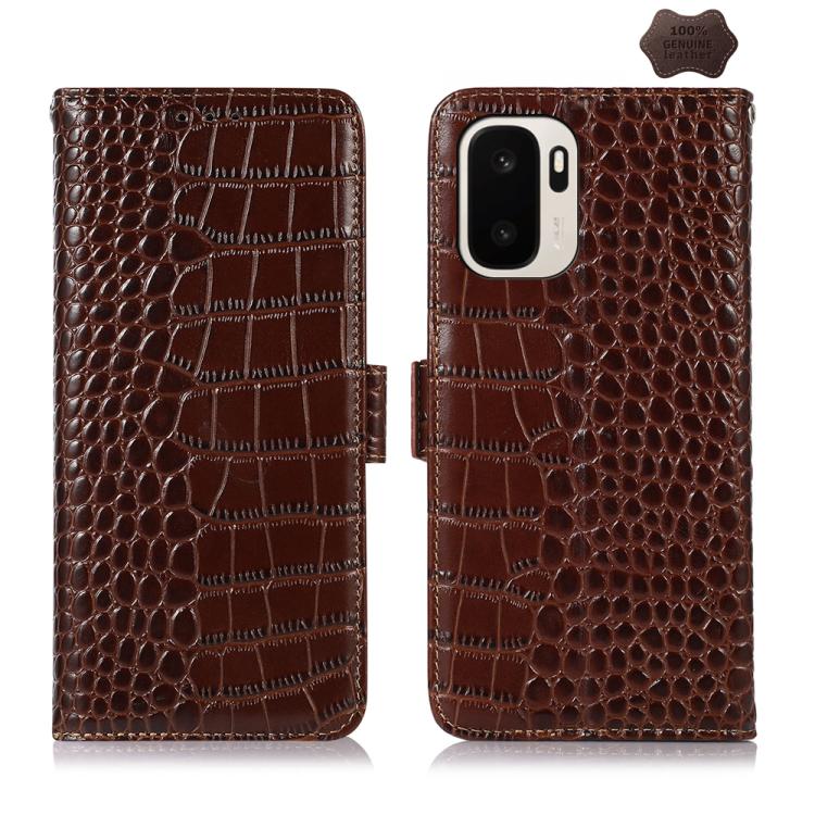 Crocodile Top Layer Cowhide Leather Phone Case, For OnePlus Nord CE6 Lite 5G Global, For OnePlus Ace 6 Ultra, For OnePlus 15T, For OnePlus Turbo 6V / Turbo 6, For OnePlus 15R/Ace 6 5G/Ace 6T 5G, For OnePlus 15