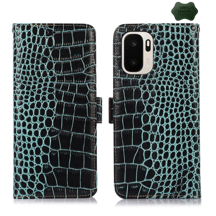 Crocodile Top Layer Cowhide Leather Phone Case, For OnePlus Nord CE6 Lite 5G Global, For OnePlus Ace 6 Ultra, For OnePlus 15T, For OnePlus Turbo 6V / Turbo 6, For OnePlus 15R/Ace 6 5G/Ace 6T 5G, For OnePlus 15