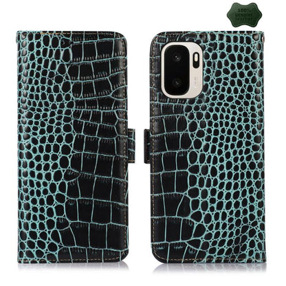 Crocodile Top Layer Cowhide Leather Phone Case, For OnePlus Nord CE6 Lite 5G Global, For OnePlus Ace 6 Ultra, For OnePlus 15T, For OnePlus Turbo 6V / Turbo 6, For OnePlus 15R/Ace 6 5G/Ace 6T 5G, For OnePlus 15