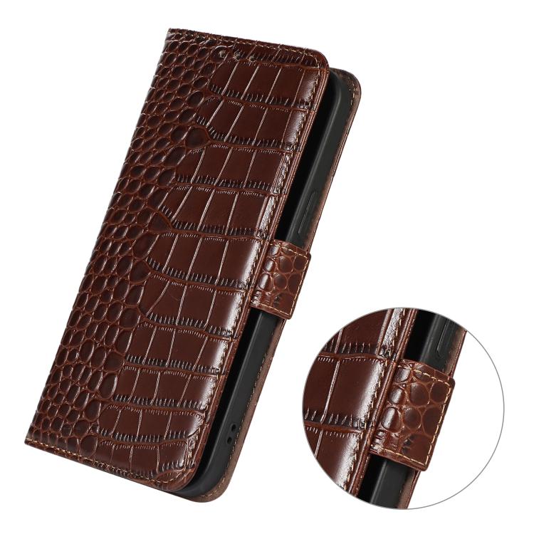 Crocodile Top Layer Cowhide Leather Phone Case, For OnePlus Nord CE6 Lite 5G Global, For OnePlus Ace 6 Ultra, For OnePlus 15T, For OnePlus Turbo 6V / Turbo 6, For OnePlus 15R/Ace 6 5G/Ace 6T 5G, For OnePlus 15
