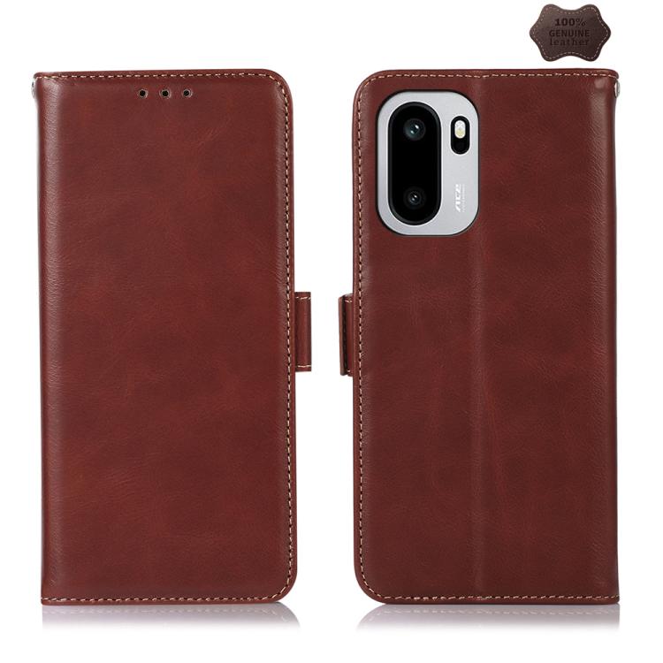 Magnetic Crazy Horse Texture Genuine Leather RFID Phone Case, For OnePlus Nord CE6 Lite 5G Global, For OnePlus Ace 6 Ultra, For OnePlus 15T, For OnePlus Turbo 6V / Turbo 6, For OnePlus 15R/Ace 6 5G/Ace 6T 5G, For OnePlus 15
