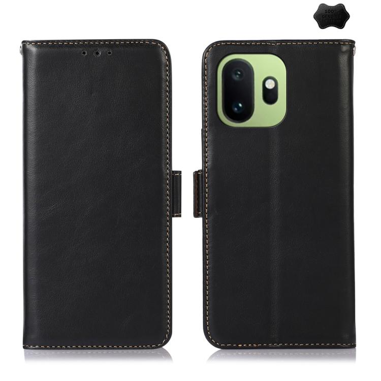 Magnetic Crazy Horse Texture Genuine Leather RFID Phone Case, For OnePlus Nord CE6 Lite 5G Global, For OnePlus Ace 6 Ultra, For OnePlus 15T, For OnePlus Turbo 6V / Turbo 6, For OnePlus 15R/Ace 6 5G/Ace 6T 5G, For OnePlus 15
