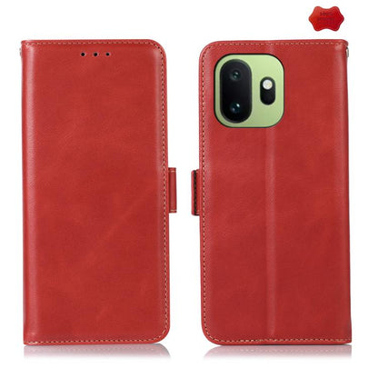 Magnetic Crazy Horse Texture Genuine Leather RFID Phone Case, For OnePlus Nord CE6 Lite 5G Global, For OnePlus Ace 6 Ultra, For OnePlus 15T, For OnePlus Turbo 6V / Turbo 6, For OnePlus 15R/Ace 6 5G/Ace 6T 5G, For OnePlus 15