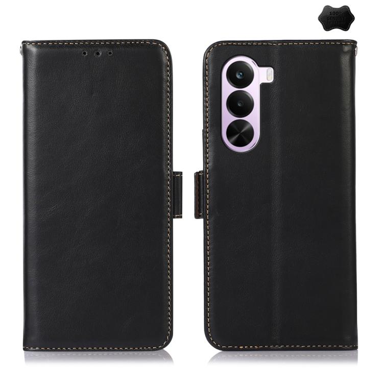 Magnetic Crazy Horse Texture Genuine Leather RFID Phone Case, For OnePlus Nord CE6 Lite 5G Global, For OnePlus Ace 6 Ultra, For OnePlus 15T, For OnePlus Turbo 6V / Turbo 6, For OnePlus 15R/Ace 6 5G/Ace 6T 5G, For OnePlus 15