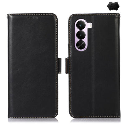 Magnetic Crazy Horse Texture Genuine Leather RFID Phone Case, For OnePlus Nord CE6 Lite 5G Global, For OnePlus Ace 6 Ultra, For OnePlus 15T, For OnePlus Turbo 6V / Turbo 6, For OnePlus 15R/Ace 6 5G/Ace 6T 5G, For OnePlus 15