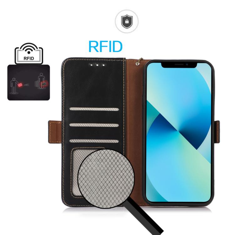 Magnetic Crazy Horse Texture Genuine Leather RFID Phone Case, For OnePlus Nord CE6 Lite 5G Global, For OnePlus Ace 6 Ultra, For OnePlus 15T, For OnePlus Turbo 6V / Turbo 6, For OnePlus 15R/Ace 6 5G/Ace 6T 5G, For OnePlus 15