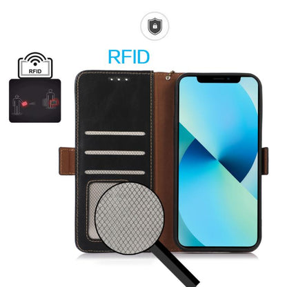 Magnetic Crazy Horse Texture Genuine Leather RFID Phone Case, For OnePlus Nord CE6 Lite 5G Global, For OnePlus Ace 6 Ultra, For OnePlus 15T, For OnePlus Turbo 6V / Turbo 6, For OnePlus 15R/Ace 6 5G/Ace 6T 5G, For OnePlus 15