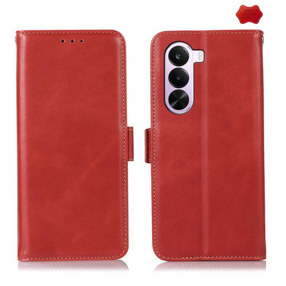 Magnetic Crazy Horse Texture Genuine Leather RFID Phone Case, For OnePlus Nord CE6 Lite 5G Global, For OnePlus Ace 6 Ultra, For OnePlus 15T, For OnePlus Turbo 6V / Turbo 6, For OnePlus 15R/Ace 6 5G/Ace 6T 5G, For OnePlus 15