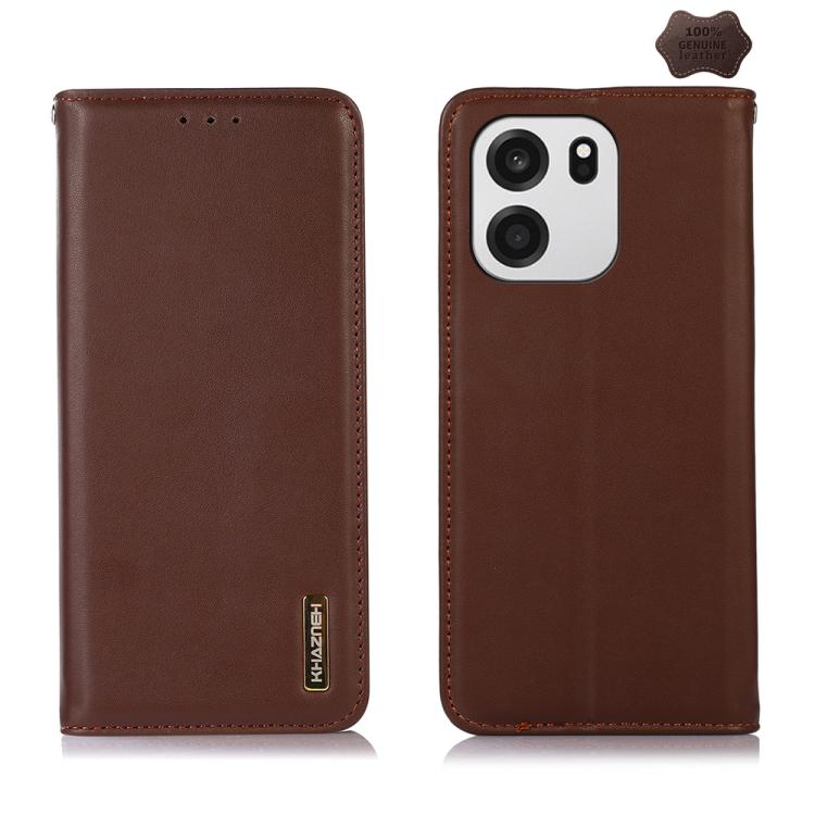 KHAZNEH Nappa Top Layer Cowhide Leather Phone Case, For OnePlus Nord CE6 Lite 5G Global, For OnePlus Ace 6 Ultra, For OnePlus 15T, For OnePlus Turbo 6V / Turbo 6, For OnePlus 15R/Ace 6 5G/Ace 6T 5G, For OnePlus 15