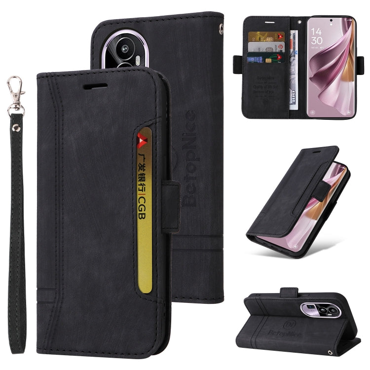 BETOPNICE Dual-side Buckle Leather Phone Case, For OPPO A78 4G, For OPPO Reno10 Pro+ 5G Global, For OPPO A1 5G / A98 / F23 5G, For OPPO A78 5G Global
