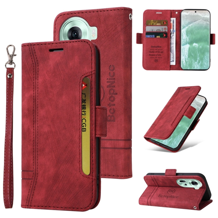 BETOPNICE Dual-side Buckle Leather Phone Case, For OPPO Reno11 5G Global, For OPPO A58 4G, For OPPO Reno10 5G Global/Reno10 Pro 5G Global, For OPPO Reno11 Pro 5G Global