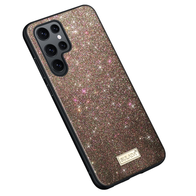 SULADA Glittery TPU Hybrid Handmade Leather Phone Case, For Samsung Galaxy S25 5G, For Samsung Galaxy S25+ 5G, For Samsung Galaxy S25 Ultra 5G, For Samsung Galaxy S24+ 5G, For Samsung Galaxy S24 5G