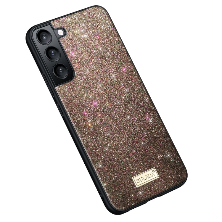 SULADA Glittery TPU Hybrid Handmade Leather Phone Case, For Samsung Galaxy S25 5G, For Samsung Galaxy S25+ 5G, For Samsung Galaxy S25 Ultra 5G, For Samsung Galaxy S24 Ultra 5G, For Samsung Galaxy S24+ 5G