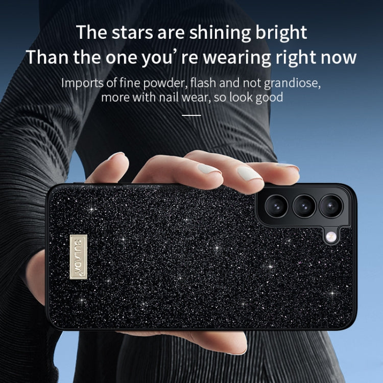 SULADA Glittery TPU Hybrid Handmade Leather Phone Case, For Samsung Galaxy S25 5G, For Samsung Galaxy S25+ 5G, For Samsung Galaxy S25 Ultra 5G, For Samsung Galaxy S24+ 5G, For Samsung Galaxy S24 5G