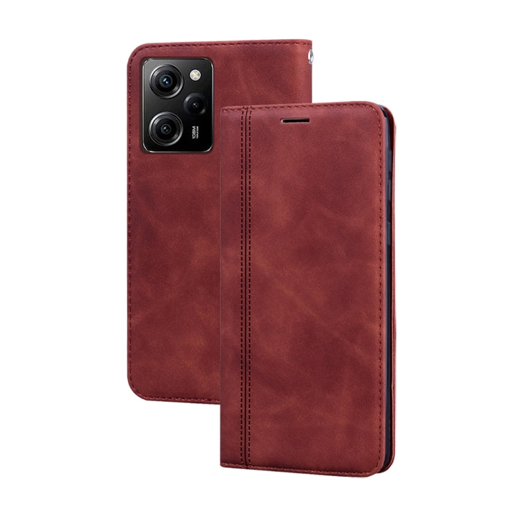 Frosted Business Magnetic Horizontal Flip PU Phone Case, For Xiaomi Redmi Note 12 5G Global/Poco X5, For Xiaomi Poco M4 5G/Poco M5/Redmi Note 11R, For Xiaomi Poco C40, For Xiaomi Redmi 10A 4G