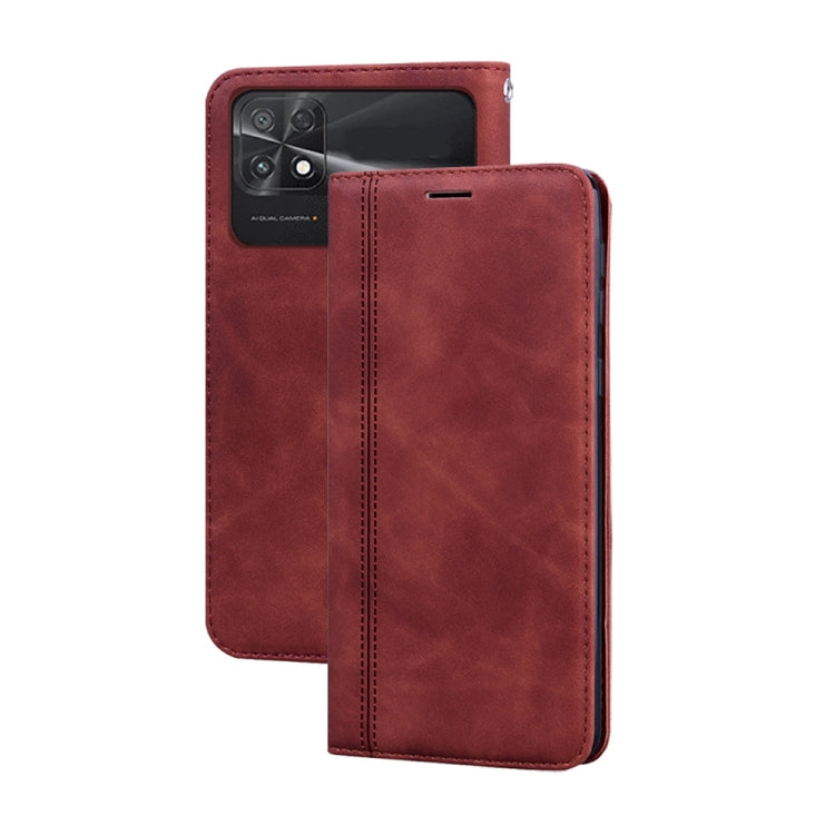 Frosted Business Magnetic Horizontal Flip PU Phone Case, For Xiaomi Redmi Note 12 5G Global/Poco X5, For Xiaomi Poco M4 5G/Poco M5/Redmi Note 11R, For Xiaomi Poco C40, For Xiaomi Redmi 10A 4G