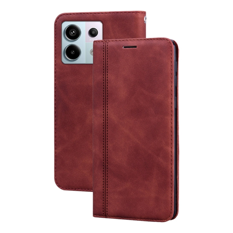 Frosted Business Magnetic Horizontal Flip PU Phone Case, For Xiaomi Redmi A3, For Xiaomi Redmi Note 13 Pro 4G, For Xiaomi Redmi Note 13 4G, For Xiaomi Redmi Note 13  5G
