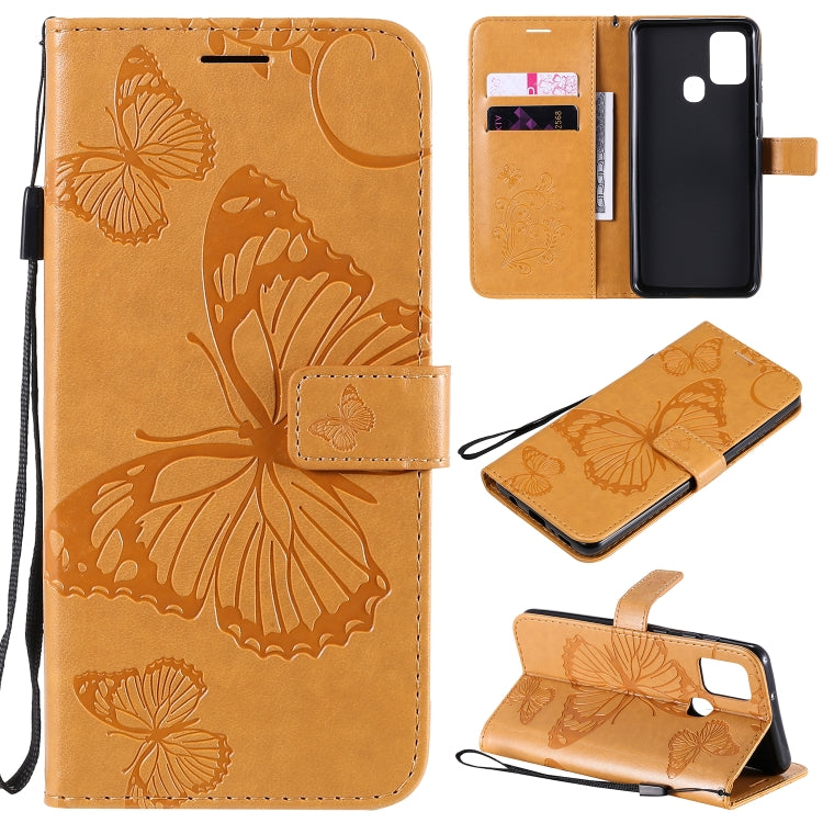 3D Butterflies Embossing Pattern Horizontal Flip Leather Case with Holder & Card Slot & Wallet, For Samsung Galaxy A11, For Samsung Galaxy A21s, For Samsung Galaxy A31