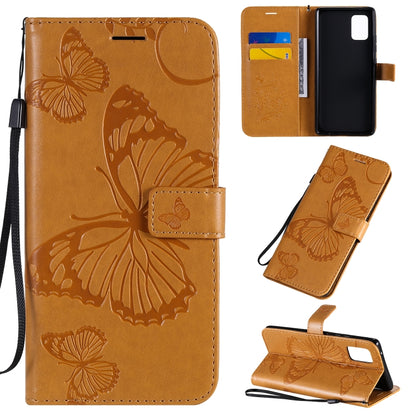 3D Butterflies Embossing Pattern Horizontal Flip Leather Case with Holder & Card Slot & Wallet, For Samsung Galaxy A41, For Samsung Galaxy A51 5G, For Samsung Galaxy A71 5G