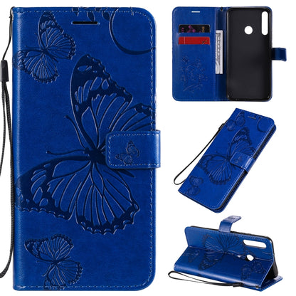 3D Butterflies Embossing Pattern Horizontal Flip Leather Case with Holder & Card Slot & Wallet, For Huawei Y7P / P40 Lite E / Honor 9C, For Huawei P Smart(2020), For Huawei Y5P / Honor 9s