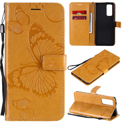 3D Butterflies Embossing Pattern Horizontal Flip Leather Case with Holder & Card Slot & Wallet, For Huawei Y6P, For Huawei Honor 9A, For Huawei Honor 30 Pro / 30 Pro Plus