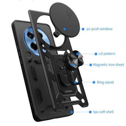 Sliding Camera Cover Design TPU+PC Phone Case, For OnePlus 12R 5G / Ace 3 5G, For OnePlus 12 5G Global, For OnePlus Nord N30 / CE3 Lite