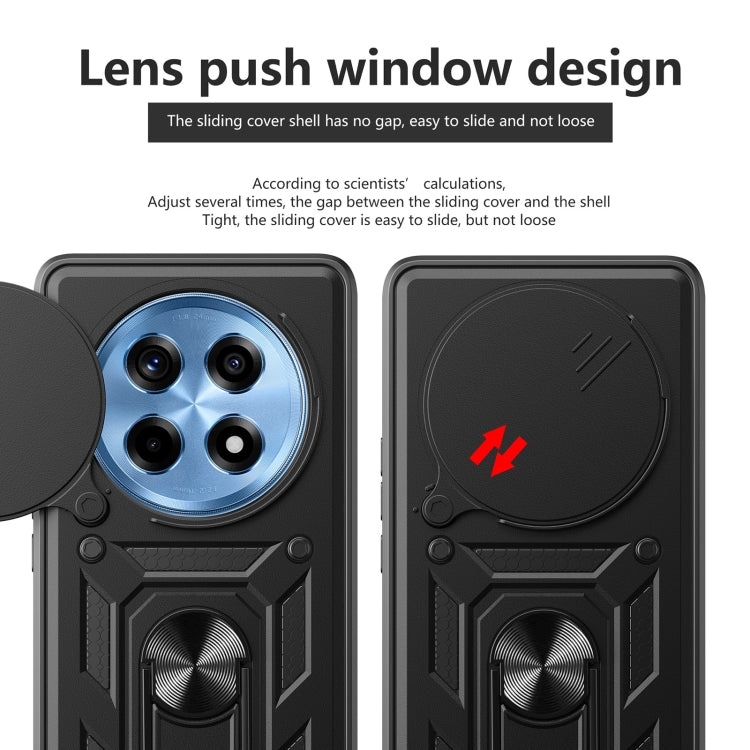Sliding Camera Cover Design TPU+PC Phone Case, For OnePlus 12R 5G / Ace 3 5G, For OnePlus 12 5G Global, For OnePlus Nord N30 / CE3 Lite