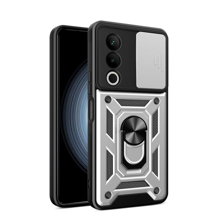 Sliding Camera Cover Design TPU+PC Phone Case, For OnePlus Nord CE4 Lite India, For OnePlus Nord CE4 Lite, For OnePlus Nord CE4 5G Global