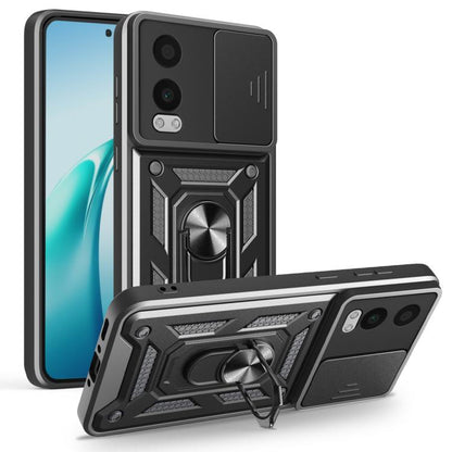 Sliding Camera Cover Design TPU+PC Phone Case, For OnePlus Nord CE4 Lite India, For OnePlus Nord CE4 Lite, For OnePlus Nord CE4 5G Global