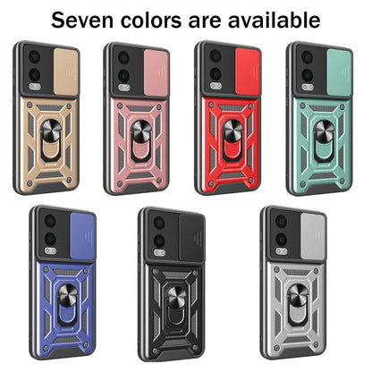 Sliding Camera Cover Design TPU+PC Phone Case, For OnePlus Nord CE4 Lite India, For OnePlus Nord CE4 Lite, For OnePlus Nord CE4 5G Global