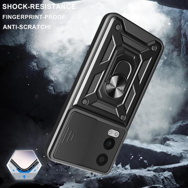 Sliding Camera Cover Design TPU+PC Phone Case, For OnePlus Nord CE4 Lite India, For OnePlus Nord CE4 Lite, For OnePlus Nord CE4 5G Global