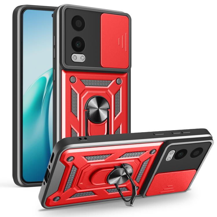 Sliding Camera Cover Design TPU+PC Phone Case, For OnePlus Nord CE4 Lite India, For OnePlus Nord CE4 Lite, For OnePlus Nord CE4 5G Global