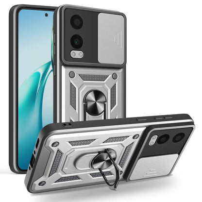 Sliding Camera Cover Design TPU+PC Phone Case, For OnePlus Nord CE4 Lite India, For OnePlus Nord CE4 Lite, For OnePlus Nord CE4 5G Global