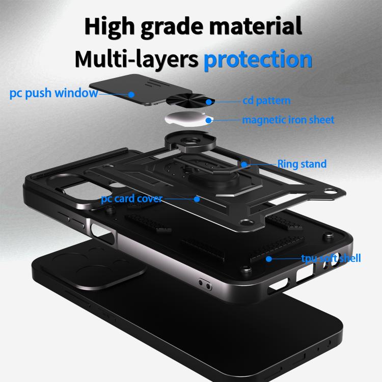 Sliding Camera Cover Design TPU+PC Phone Case, For OnePlus 15, For OnePlus Ace 5 Ultra / Nord 5, For OnePlus Ace 5 Racing / Nord CE5