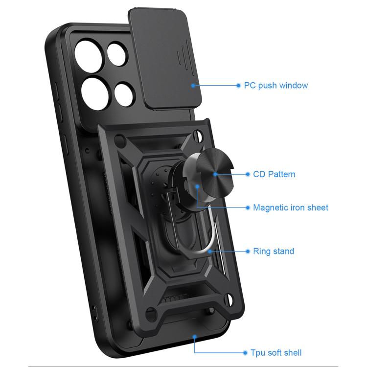 Sliding Camera Cover Design TPU+PC Phone Case, For OnePlus Nord 6 5G, For OnePlus Turbo 6 / Turbo 6V 5G, For OnePlus 15R