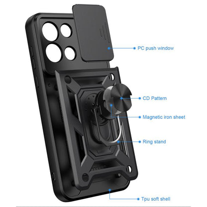 Sliding Camera Cover Design TPU+PC Phone Case, For OnePlus Nord 6 5G, For OnePlus Turbo 6 / Turbo 6V 5G, For OnePlus 15R