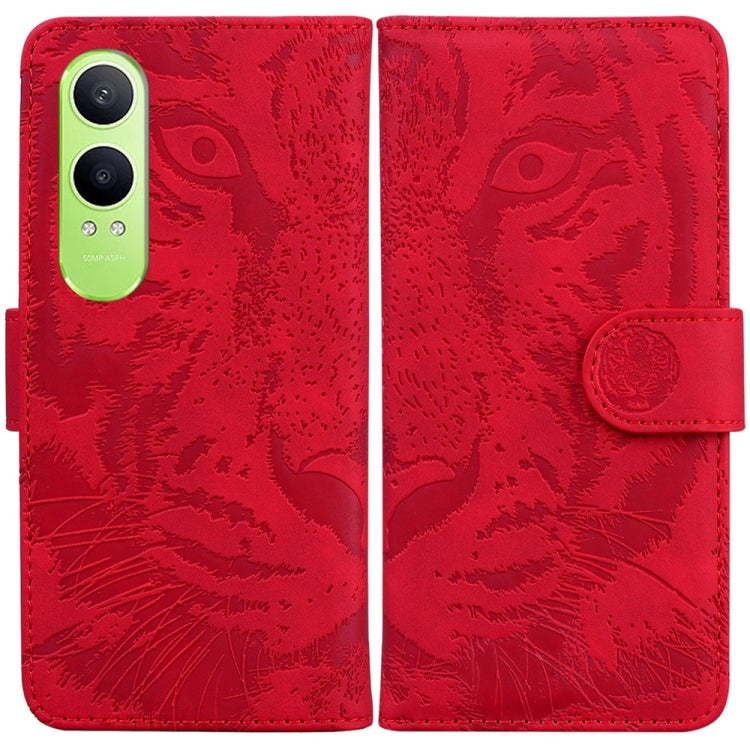 Tiger Embossing Pattern Flip Leather Phone Case, For OPPO Reno12 Pro 5G Global, For OPPO Reno12 5G Global, For OPPO K12x, For OPPO A60 4G